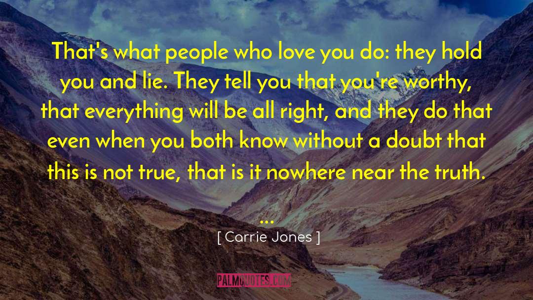 Doubt Parable quotes by Carrie Jones