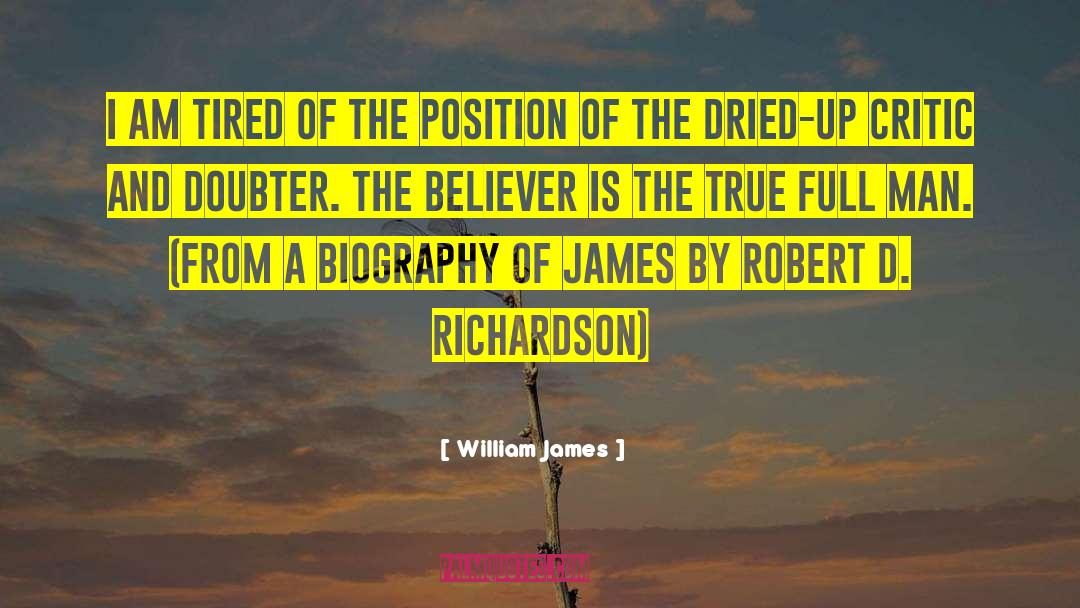 Doubter quotes by William James