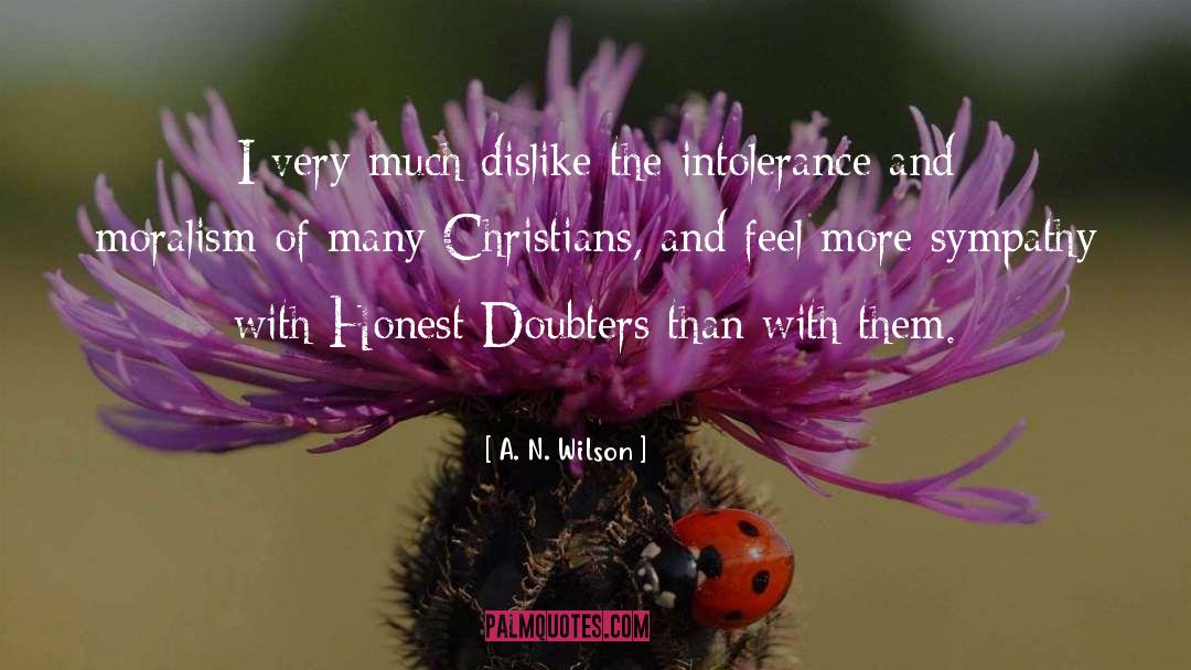 Doubters quotes by A. N. Wilson