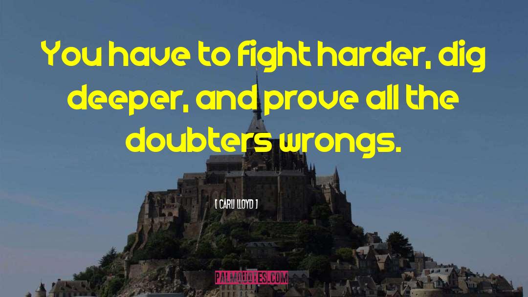 Doubters quotes by Carli Lloyd