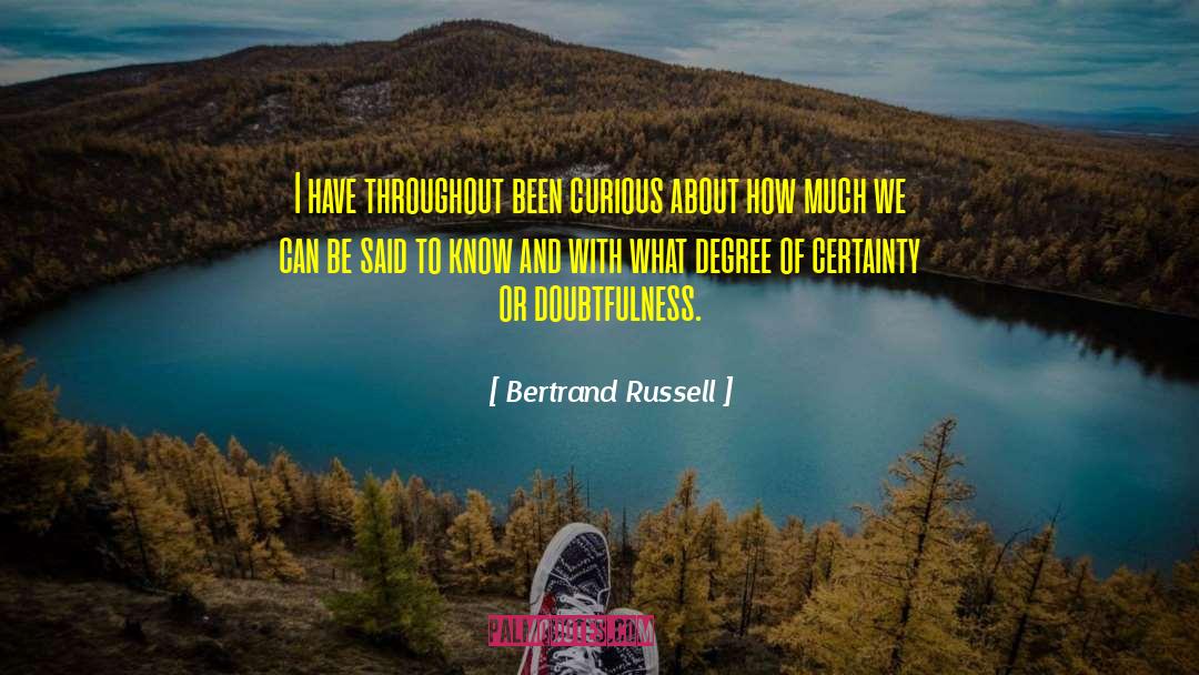 Doubtfulness quotes by Bertrand Russell