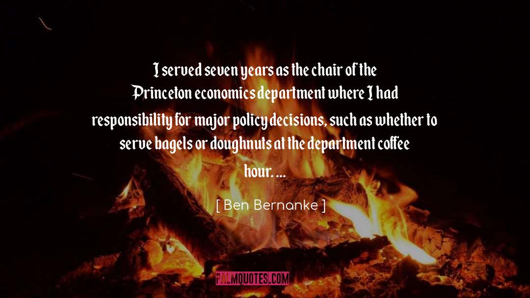 Doughnut quotes by Ben Bernanke