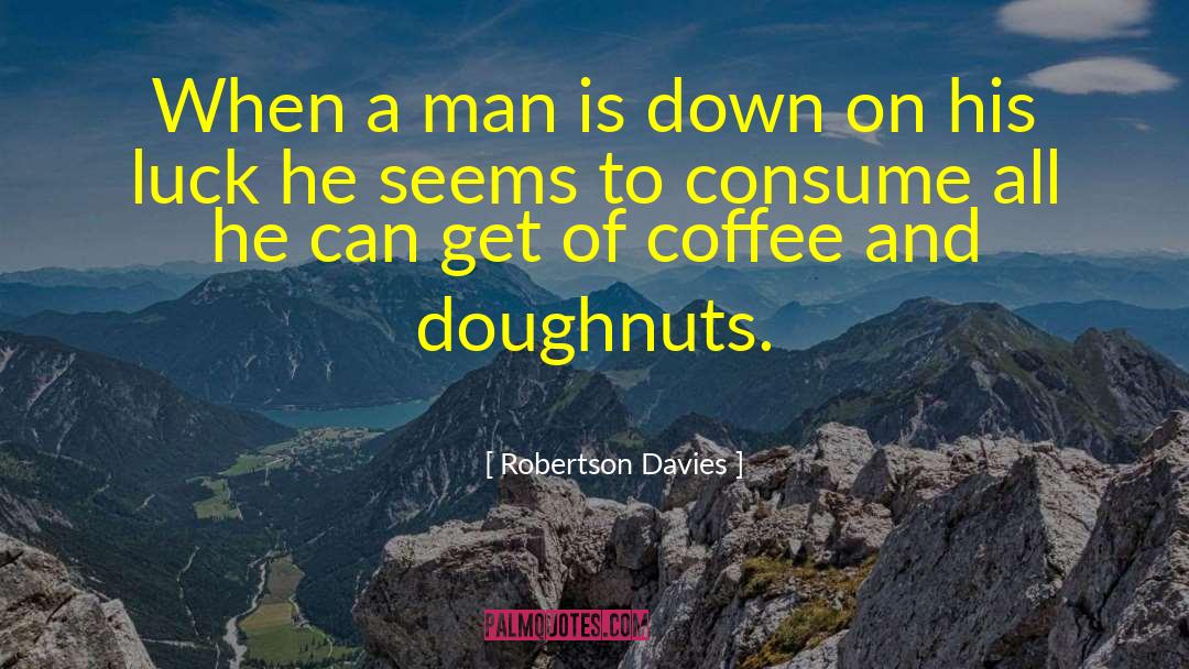 Doughnuts quotes by Robertson Davies