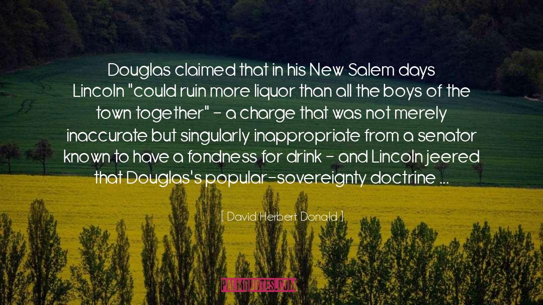 Douglass quotes by David Herbert Donald
