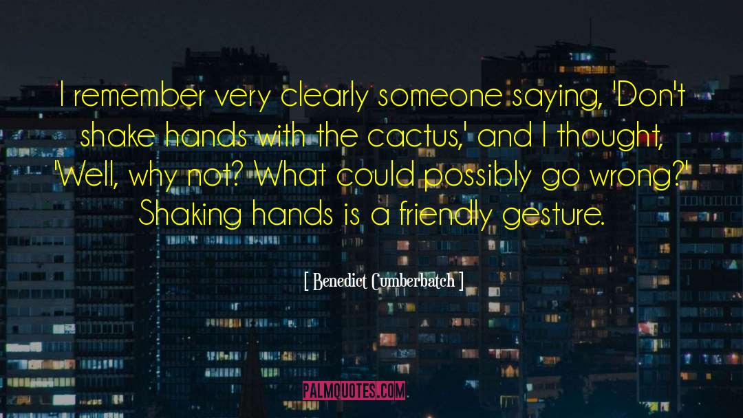 Dove Hands quotes by Benedict Cumberbatch