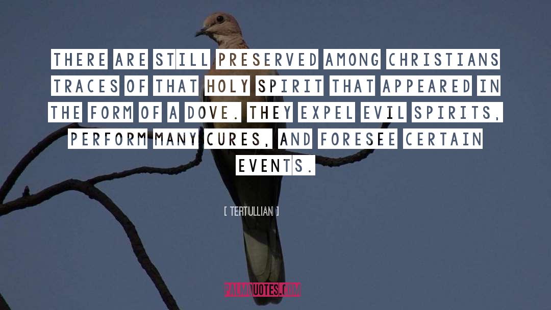 Dove quotes by Tertullian