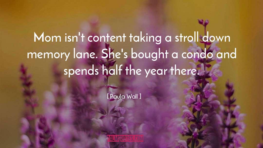 Down Memory Lane quotes by Paula Wall