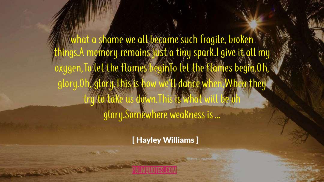 Down Memory Lane quotes by Hayley Williams