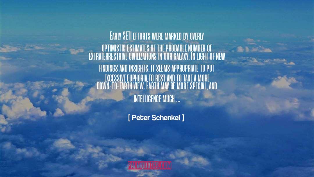 Down To Earth quotes by Peter Schenkel
