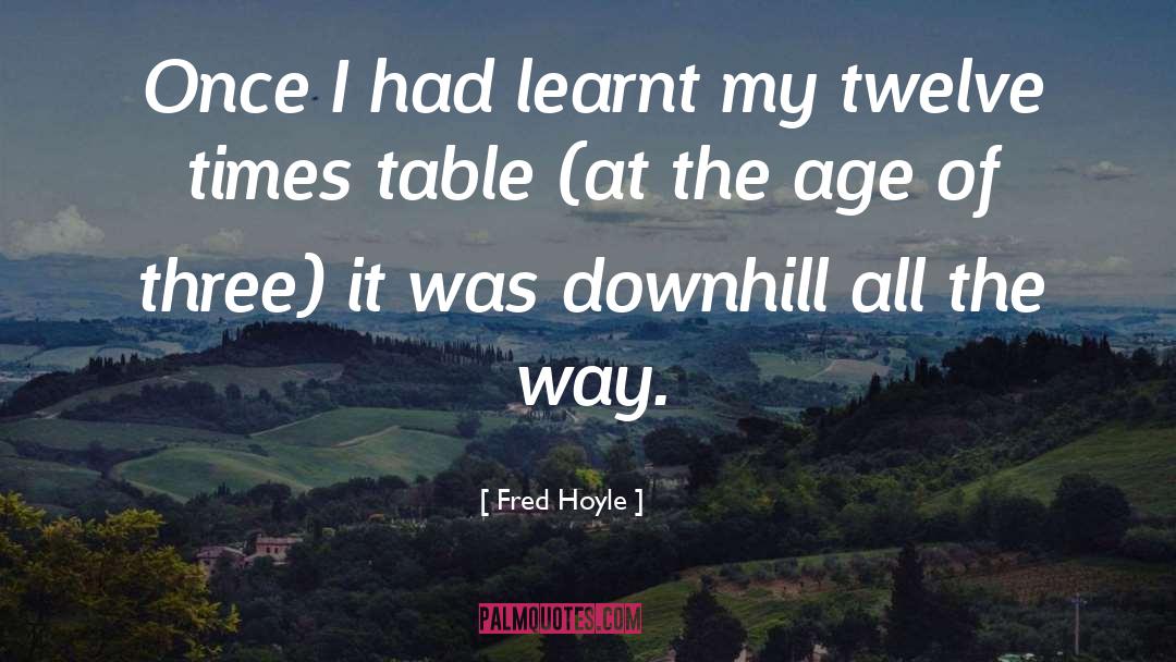 Downhill quotes by Fred Hoyle