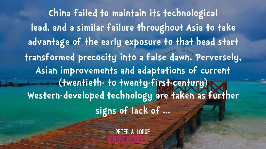 Downplay Failure quotes by Peter A. Lorge