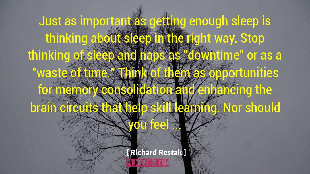 Downtime quotes by Richard Restak
