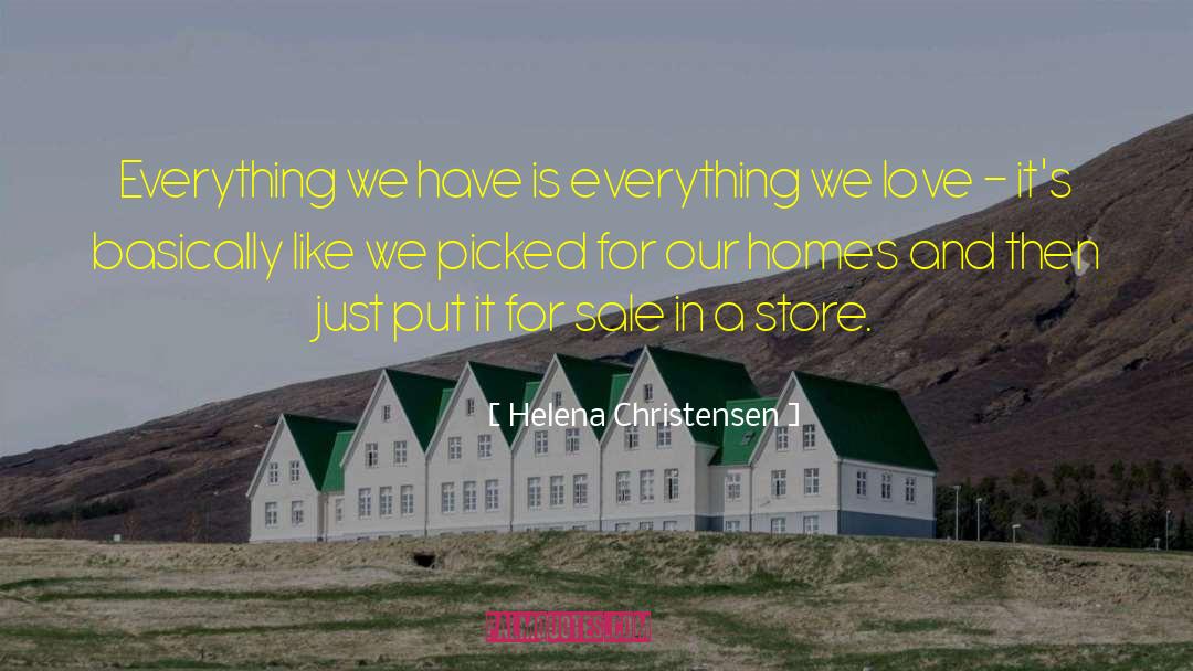 Downtimes For Sale quotes by Helena Christensen