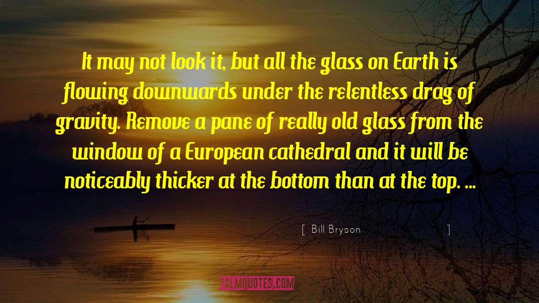 Downwards quotes by Bill Bryson