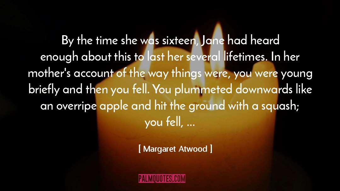 Downwards quotes by Margaret Atwood