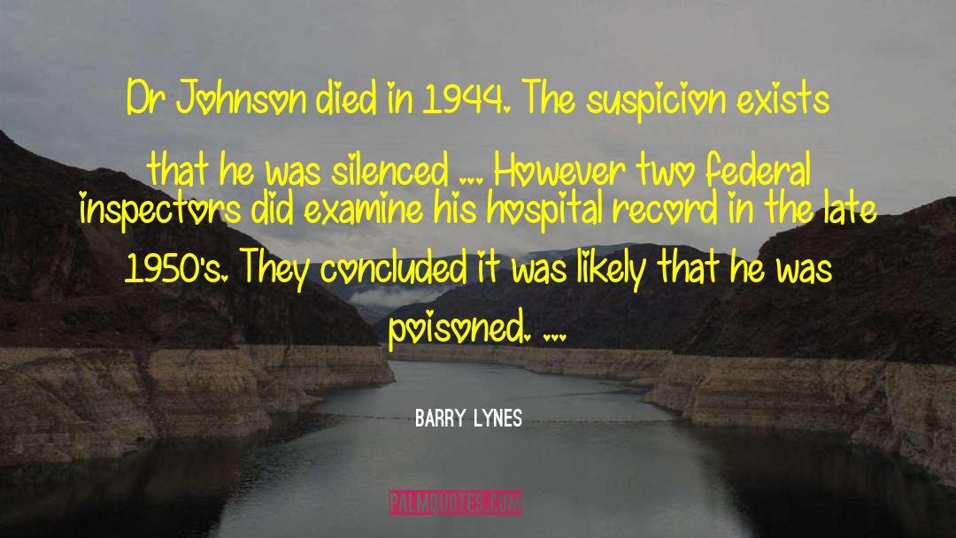 Dr Johnson quotes by Barry Lynes