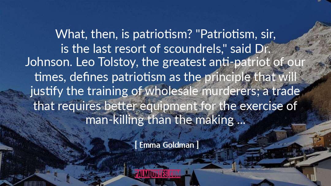 Dr Johnson quotes by Emma Goldman