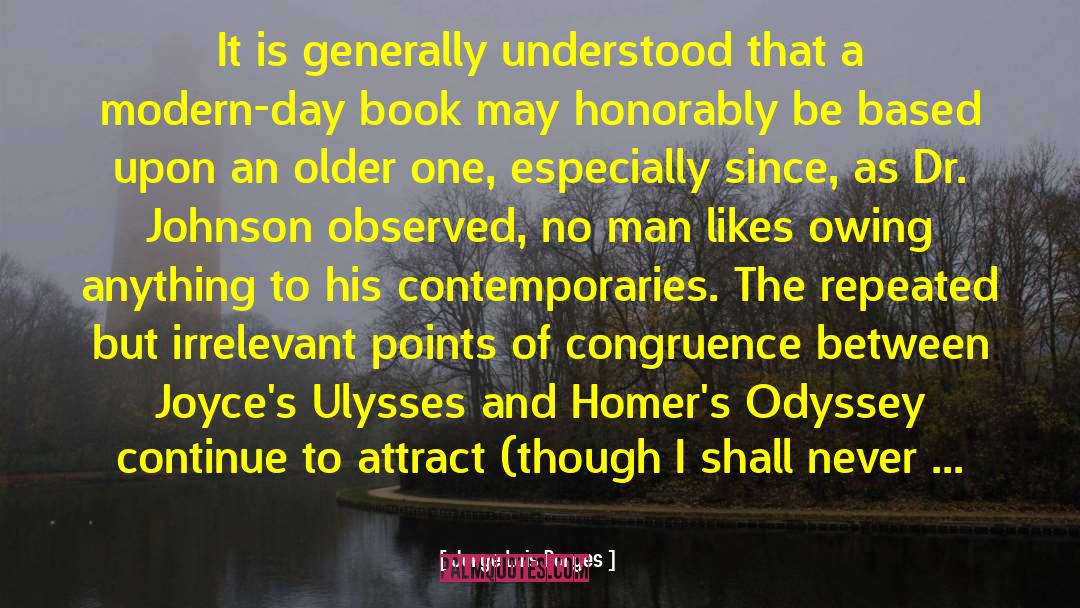 Dr Johnson quotes by Jorge Luis Borges