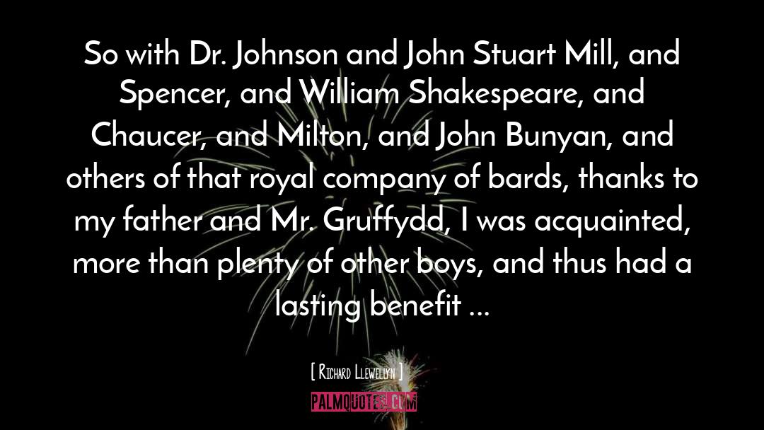 Dr Johnson quotes by Richard Llewellyn