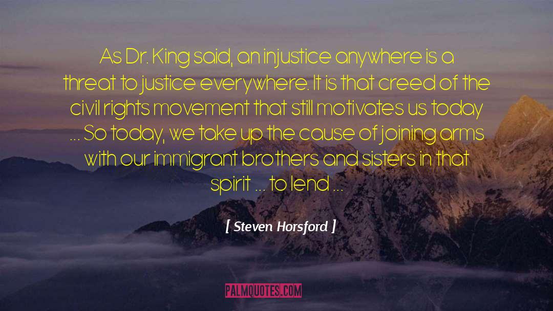 Dr King quotes by Steven Horsford