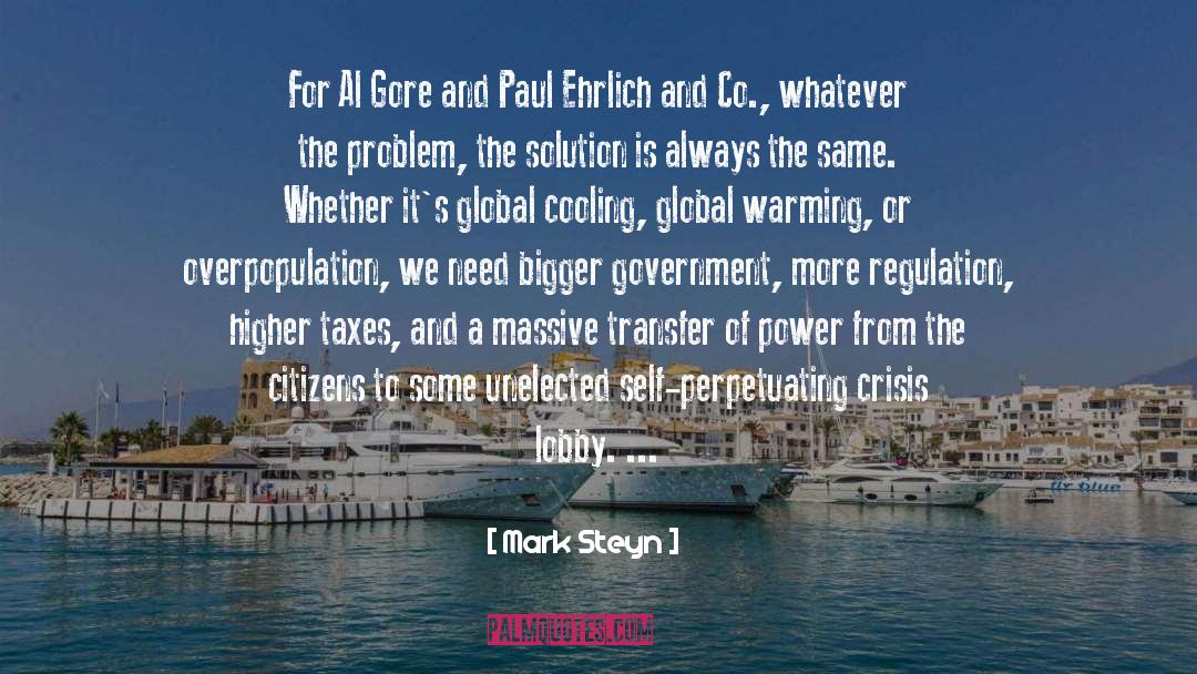 Dr Paul Ehrlich quotes by Mark Steyn