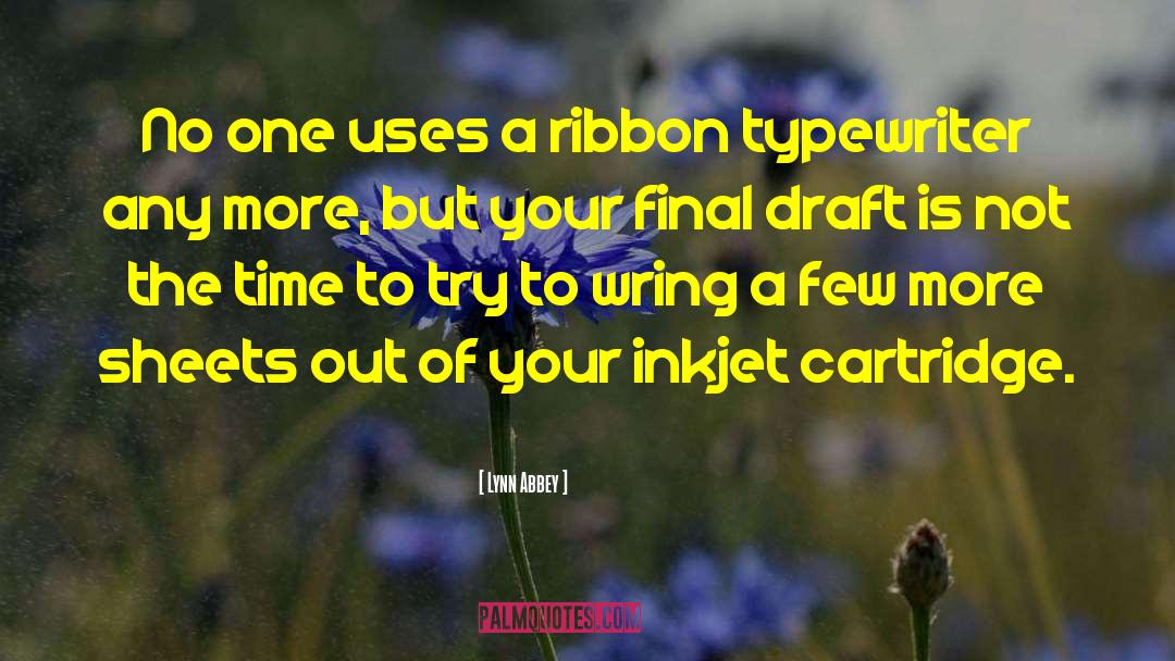 Draft quotes by Lynn Abbey