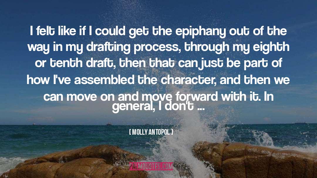 Drafting quotes by Molly Antopol