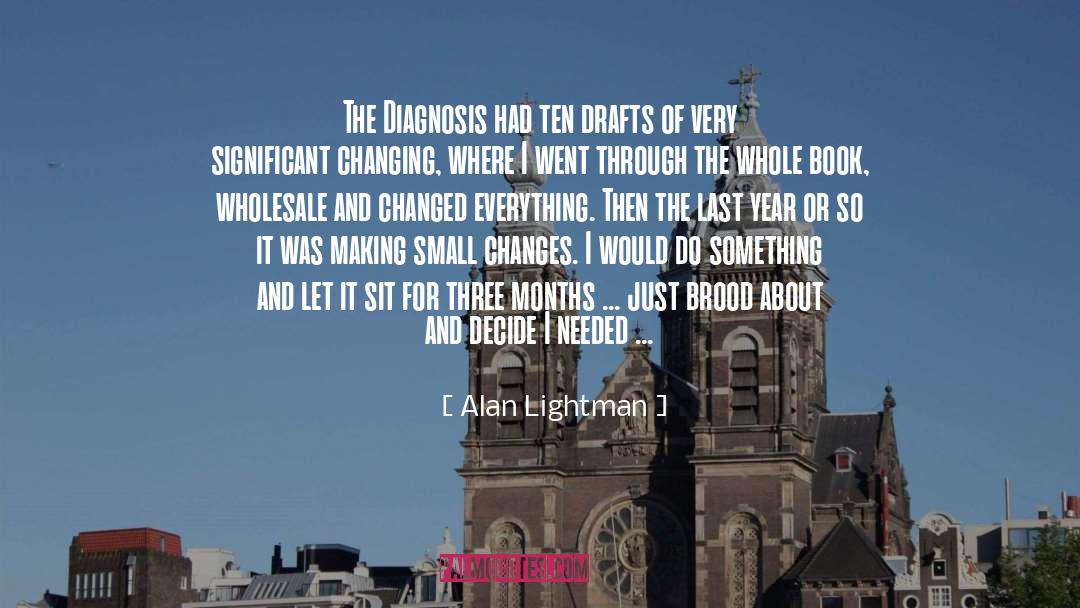 Drafts quotes by Alan Lightman