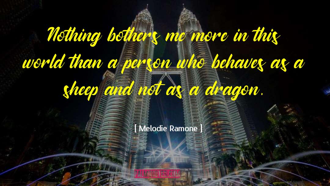 Dragon Shifters quotes by Melodie Ramone