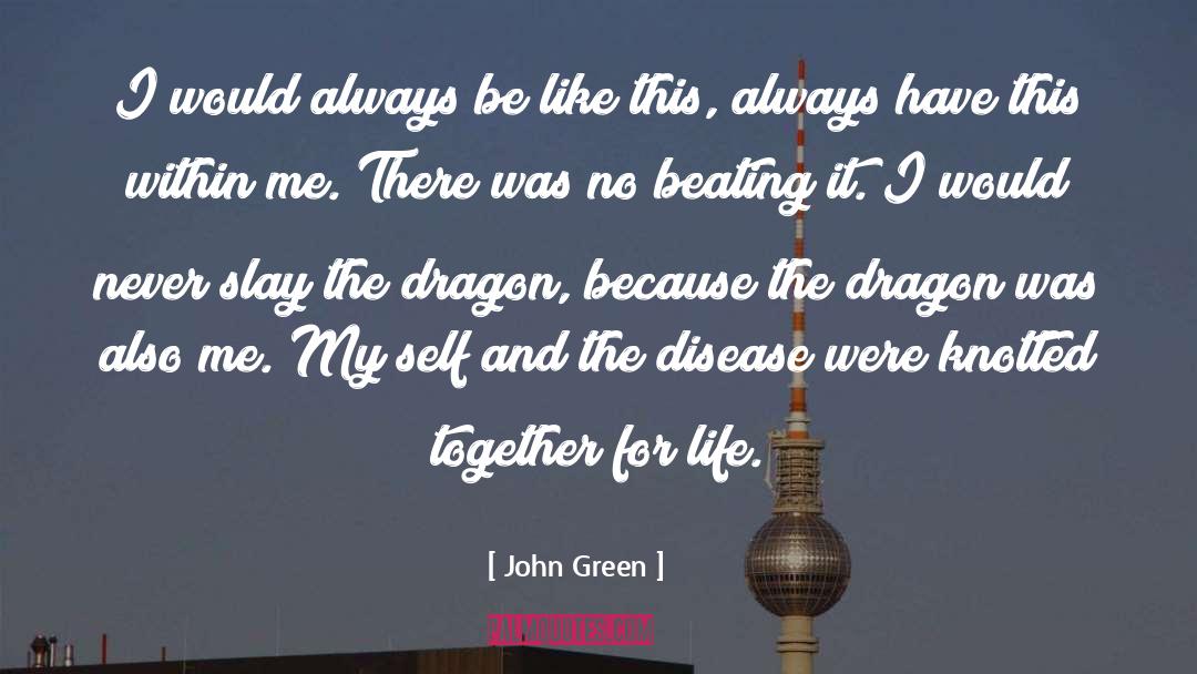 Dragon Statue quotes by John Green