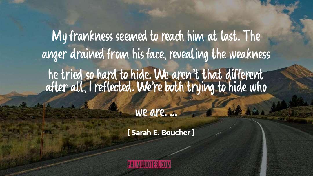 Drained quotes by Sarah E. Boucher