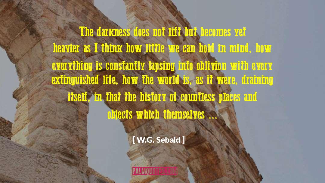 Draining quotes by W.G. Sebald