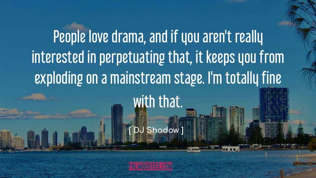 Drama quotes by DJ Shadow