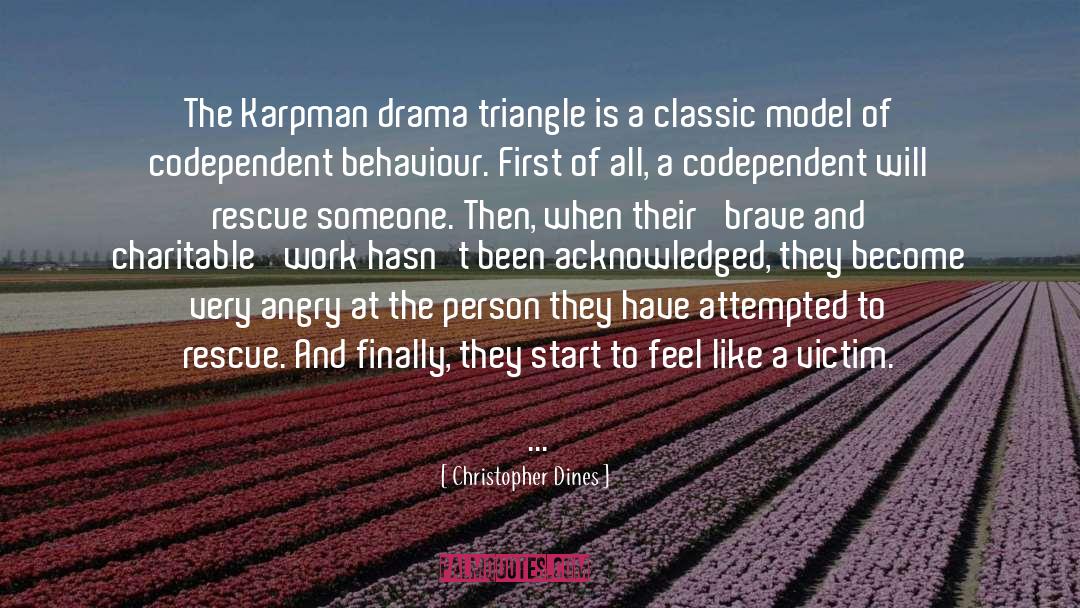 Drama Triangle quotes by Christopher Dines