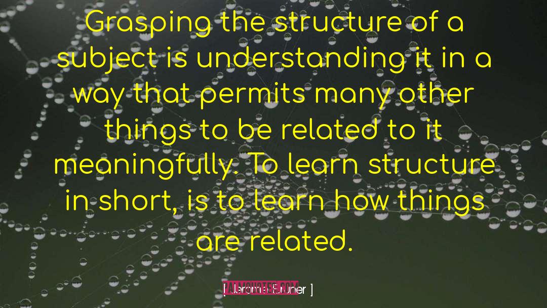 Dramatic Structure quotes by Jerome Bruner