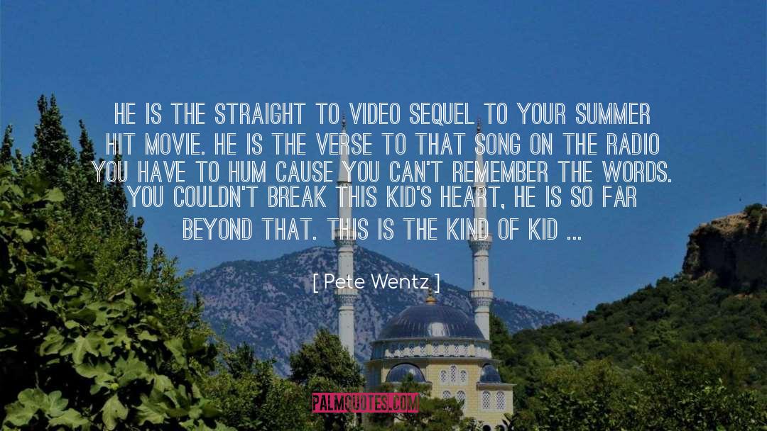 Dravecky Video quotes by Pete Wentz