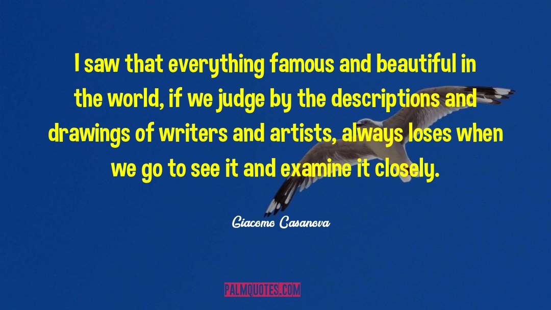 Drawings quotes by Giacomo Casanova