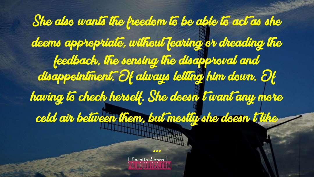Dreading quotes by Cecelia Ahern