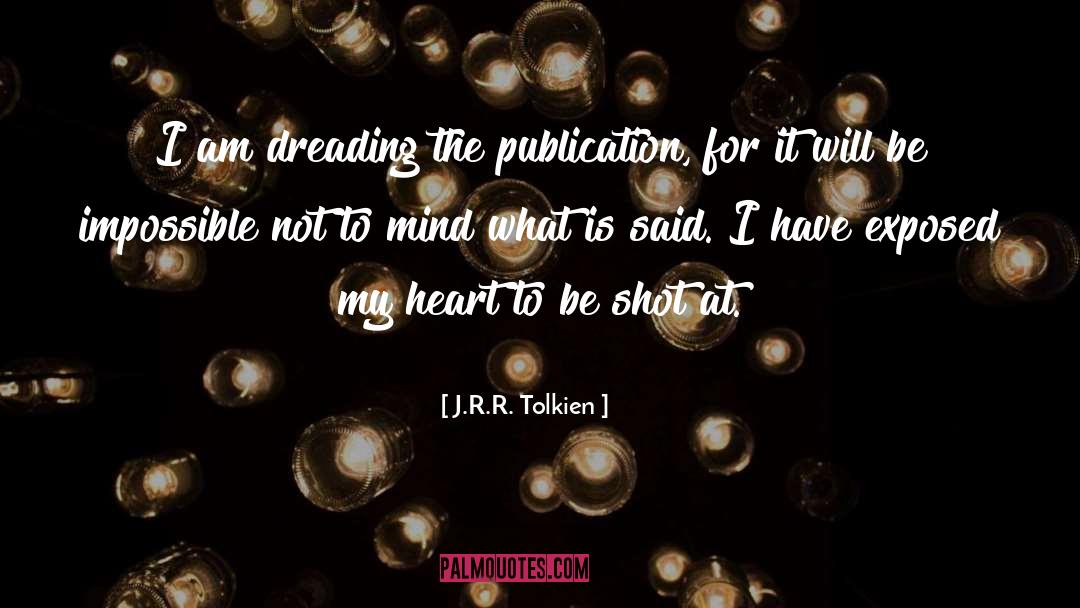 Dreading quotes by J.R.R. Tolkien