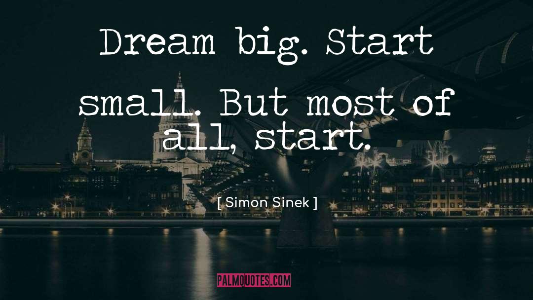 Dream Big quotes by Simon Sinek