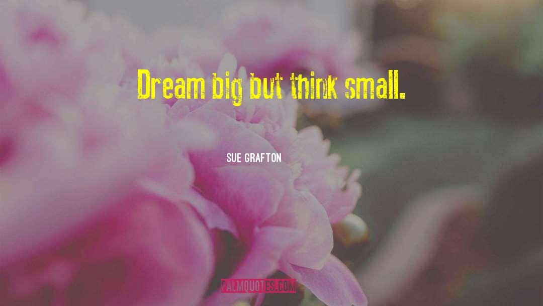 Dream Big quotes by Sue Grafton