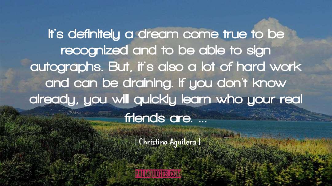 Dream Come True quotes by Christina Aguilera