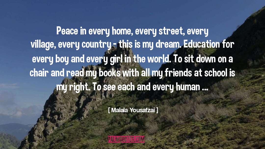 Dream Education quotes by Malala Yousafzai