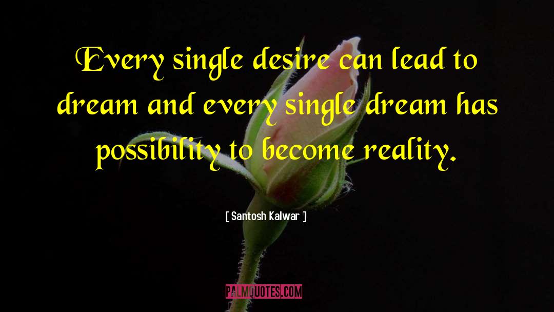 Dream Inspirational quotes by Santosh Kalwar