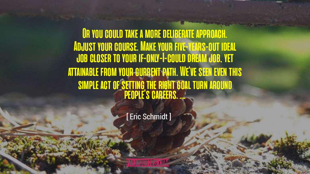 Dream Job quotes by Eric Schmidt