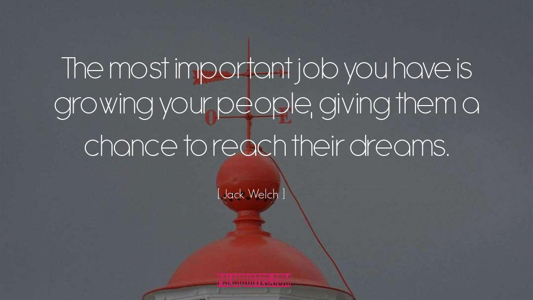Dream Jobs quotes by Jack Welch