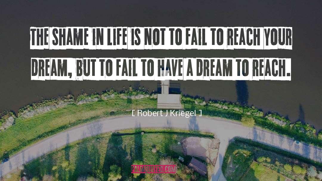 Dream Life quotes by Robert J Kriegel