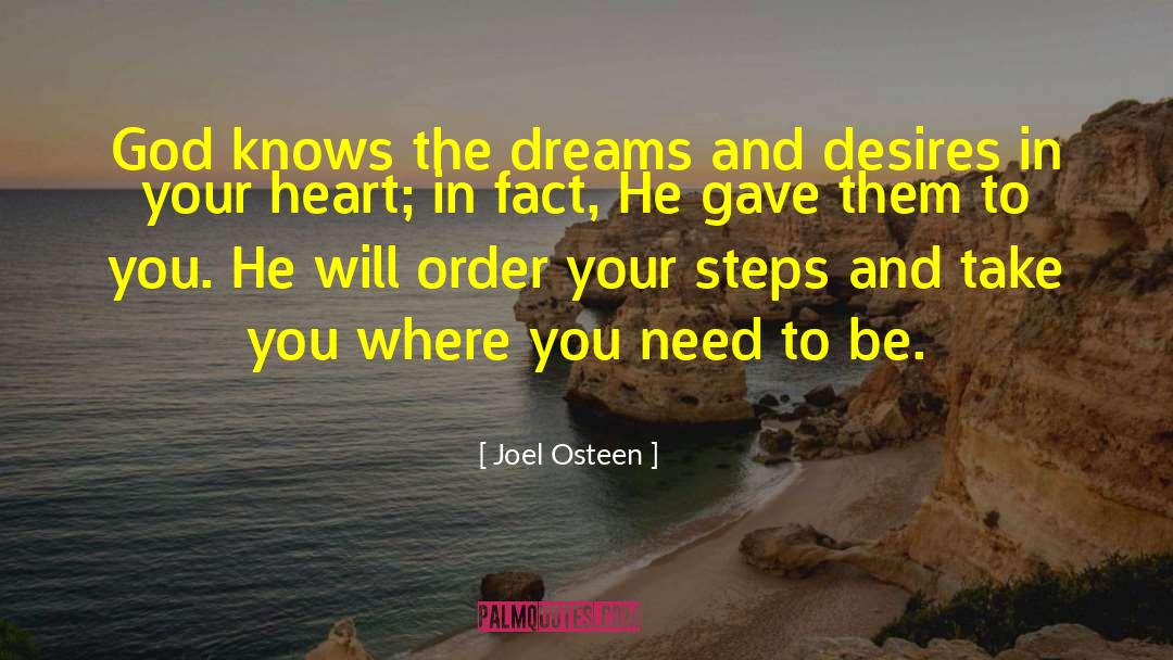 Dream List quotes by Joel Osteen