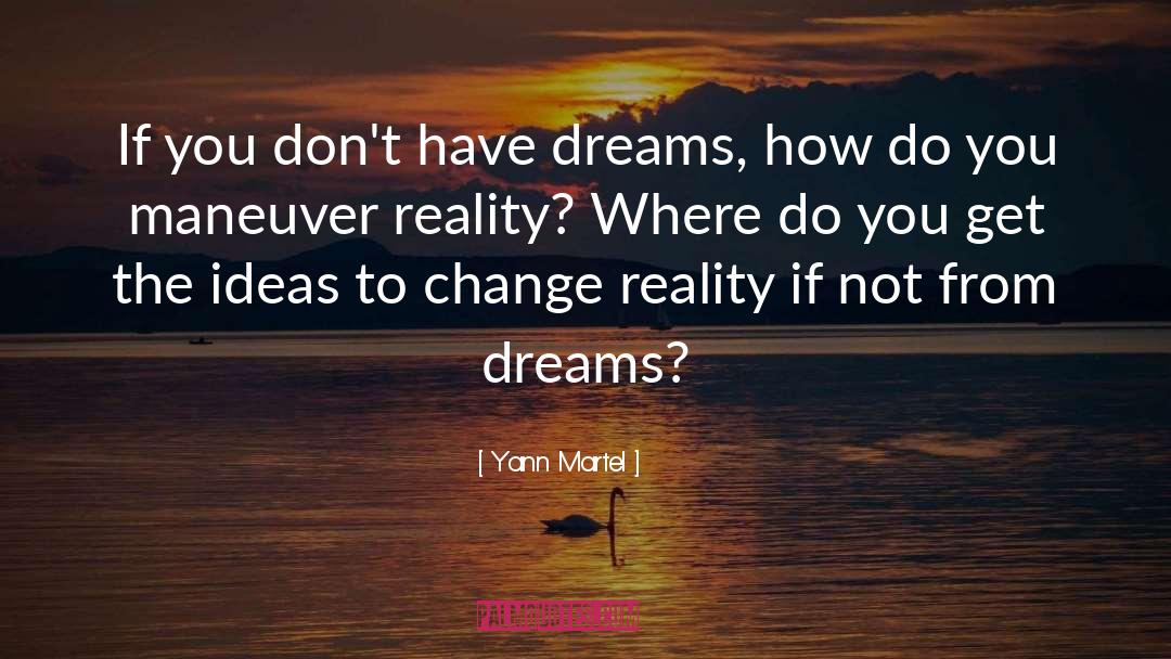 Dream Reality quotes by Yann Martel