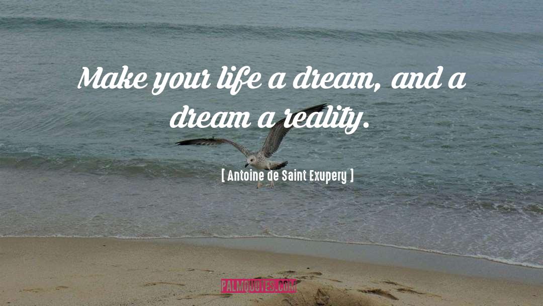 Dream Reality quotes by Antoine De Saint Exupery